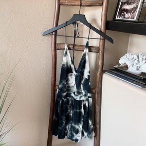 Halter Tie Dye Short Romper